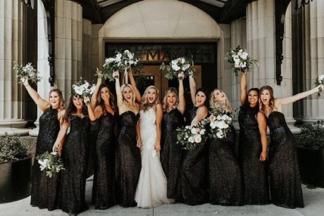 Black Bridesmaid Dress